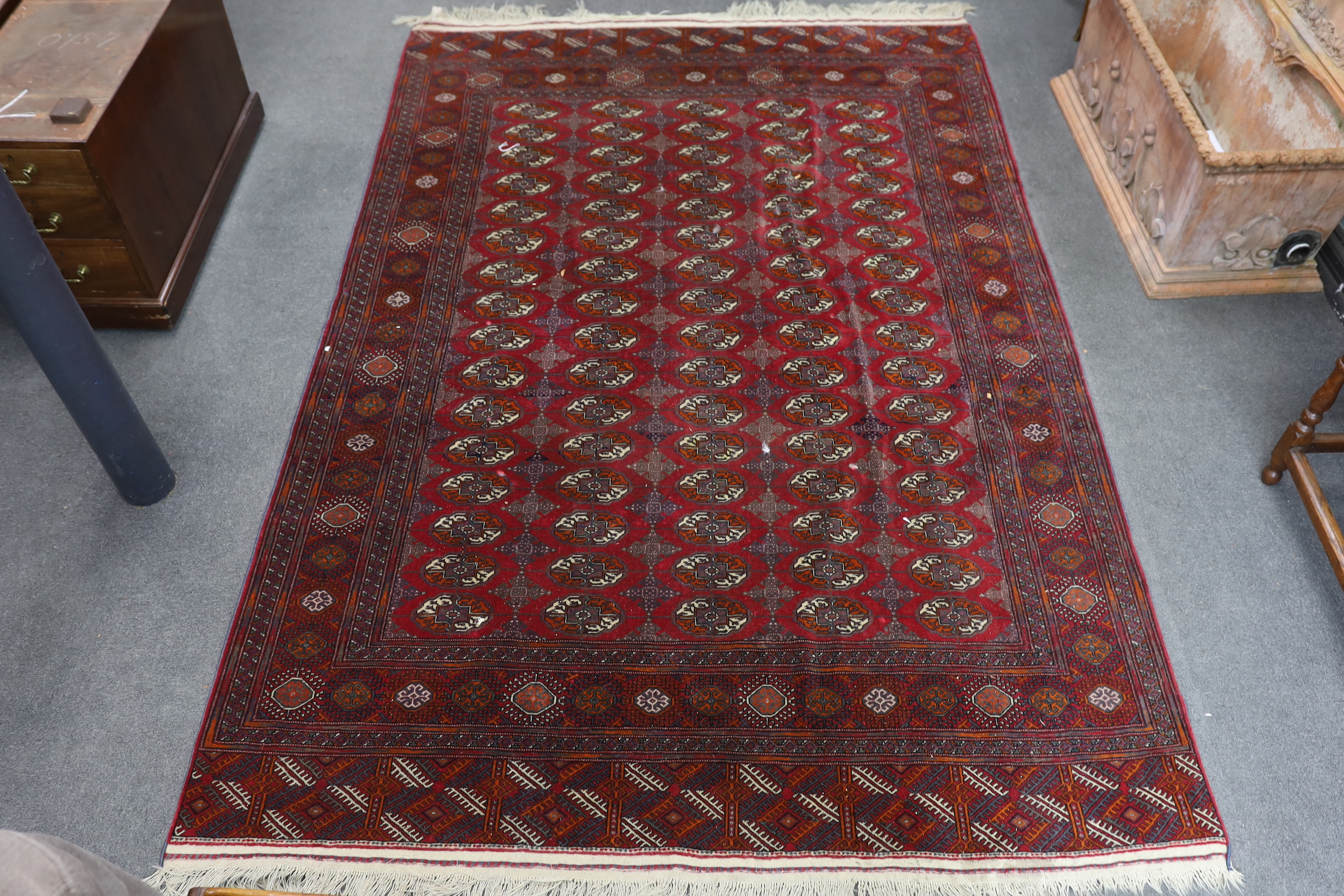 A Bokhara carpet, 290 x 202cm